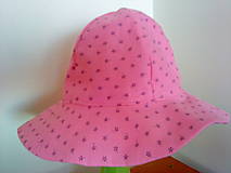 Detské čiapky - Klobuk letný ružový - 15565417_