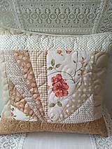 Úžitkový textil - Návliečka na vankúš patchwork - 15569648_