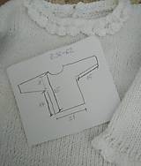 Detské oblečenie - Biely pulovrík - 15567250_