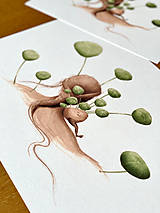 Grafika - Zelený svet - Print | Botanická ilustrácia - 15569990_