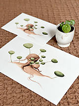 Grafika - Zelený svet - Print | Botanická ilustrácia - 15569992_