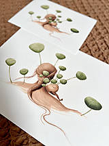 Grafika - Zelený svet - Print | Botanická ilustrácia - 15569993_
