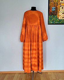 Šaty - Šaty "oranžový batik" - 15568628_