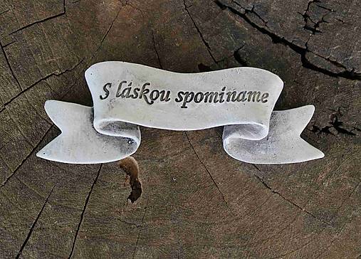 Iný materiál - Dušičky - S láskou spomíname - Nápis - 15572626_
