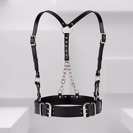 Opasky - Kožené traky HARNESS 8 - 15572834_