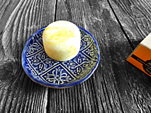 Nádoby - Šampónička Dlaždičky tulipány modrá - 15574233_