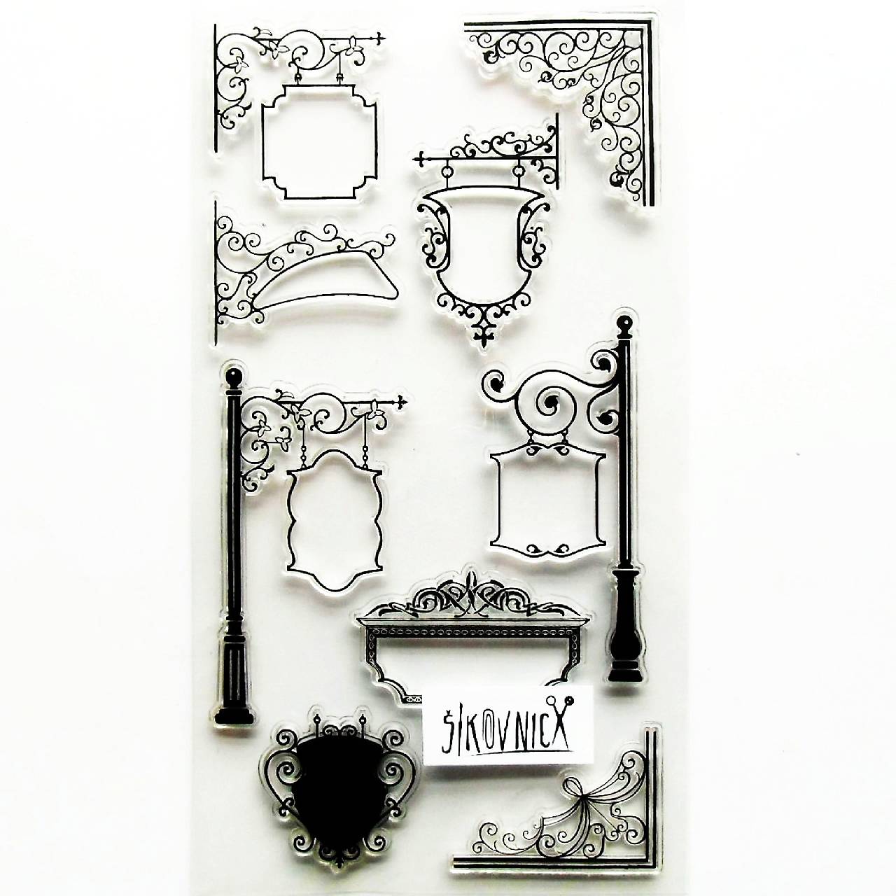 Silikónové razítka, pečiatky (lampy, ornamenty)