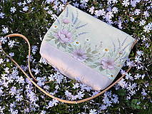 Kabelky - Dámska ručne maľovaná crossbody kabelka - 15573614_