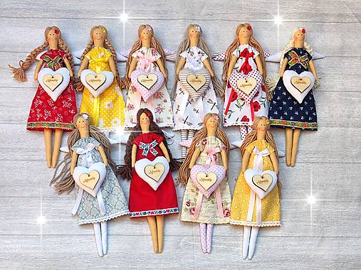 Dekorácie - Anjelky "Mamičke" - 15576452_