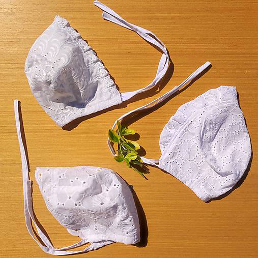 Detské čiapky - Detský krstový čepiec  (nepodšitý) - 15575583_