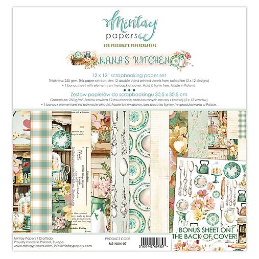 - Mintay Scrapbook papier 12x12 Nanas Kitchen  - 15576721_