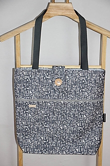 Nákupné tašky - Taška šedý vzoreček - 15578599_