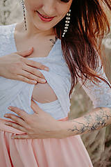 Oblečenie na dojčenie - Spoločenské šaty na dojčenie – bielo ružové - 15577765_