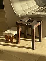 Štýlový stolček/stolička z borovicového dreva