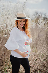 Oblečenie na dojčenie - Mušelínová blúzka na dojčenie s PUFF rukávom - biela - 15579893_