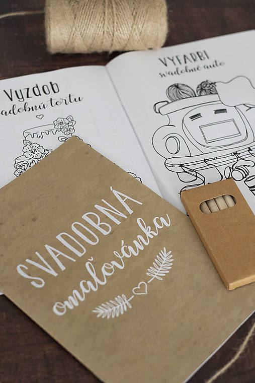 Papiernictvo - Svadobná omaľovánka / aktivity book - SKLADOM ihneď k odberu❤ - 15580872_