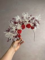 Čiapky, čelenky, klobúky - Kvetinová čelenka "príbehy lupeňov ruží" - 15581020_