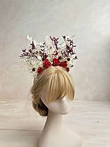 Čiapky, čelenky, klobúky - Kvetinová čelenka "príbehy lupeňov ruží" - 15581025_