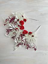 Čiapky, čelenky, klobúky - Kvetinová čelenka "príbehy lupeňov ruží" - 15581027_