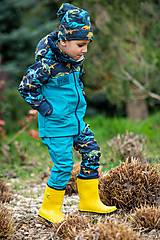 Detské oblečenie - softshell nohavice dino - 15579585_