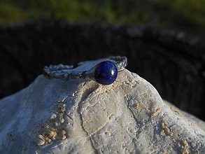 Prstene - ring with lapis lazuli-lazurit-prsteň - 15582703_
