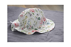 Detské čiapky - Letný  klobúčik z mušelínu - 15582207_