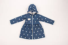 Detské oblečenie - Kabátik bodka modrý - 15581861_