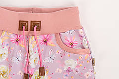 Detské oblečenie - softshell nohavice motýle klasický strih - 15581869_