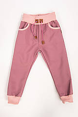 Detské oblečenie - softshell nohavice fiala klasický strih - 15581874_