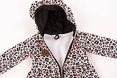 Detské oblečenie - Prechodný softshell kabátik gepard - 15581878_