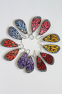 Náušnice - Na krídlach motýlích.. (Vyber si svoju farbu :)) - 15582815_