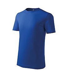 Polotovary - Detské tričko CLASSIC NEW kráľovská modrá 05 - 15583301_