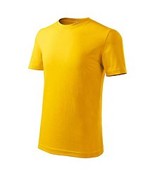 Polotovary - Detské tričko CLASSIC NEW žltá 04 - 15584101_