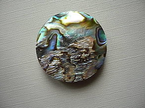 Minerály - Kabošon - paua mušle 28 mm, č.14f - 15583779_