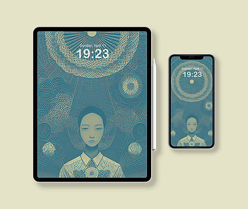 WALLPAPER/POSTER A4 - Orient - pozadie/tapeta na mobil alebo tablet (Orient žena)