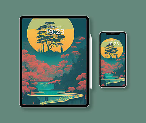 WALLPAPER/POSTER A4 - Orient - pozadie/tapeta na mobil alebo tablet (Orient rieka)
