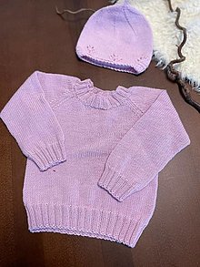 Detské oblečenie - Ružový pulovrik Basic - 15586008_