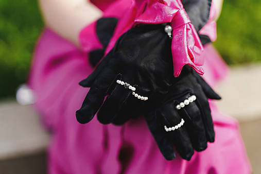 minimalistický perlový prsteň srdiečko - shell perly