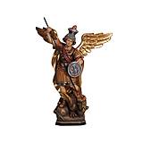 Sochy - Drevená socha svätého Michala Archanjela - 15585641_