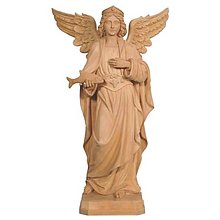 Sochy - Svätý Rafael drevená socha (90cm - Béžová) - 15585167_