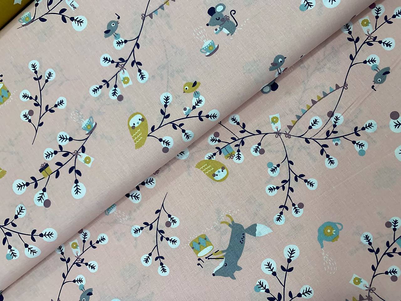 ❤️100% KVALITNA BAVLNA FRANCÚZSKO ❤️ZVIERATKÁ V LESE❤️