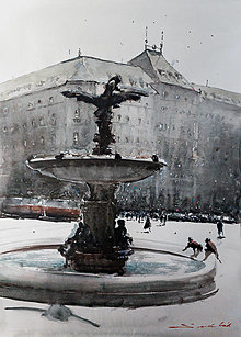 Obrazy - Ganymedova fontána - 15585219_