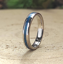 Prstene - Titánový prsteň s achátom - 15590745_