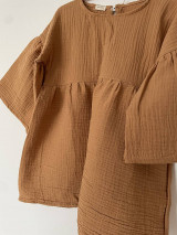 Detské oblečenie - Mušelínové šaty s dlhým rukávom - 15588538_