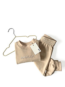 Detské oblečenie - Detská mikina s menom AMÁLKA - powder - 15588750_