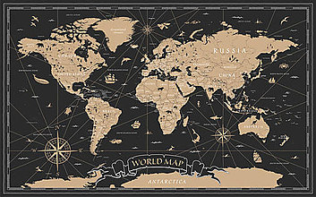 Obrazy - Plagát mapa sveta - 15589059_