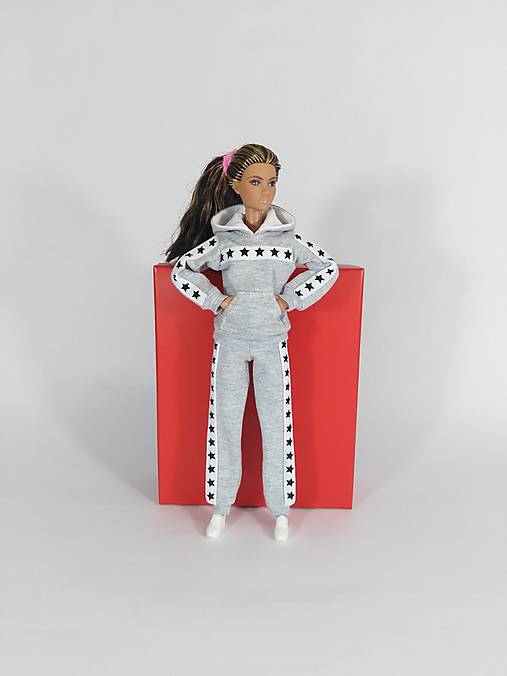 Barbie mikina s kapucňou a vreckom č-3