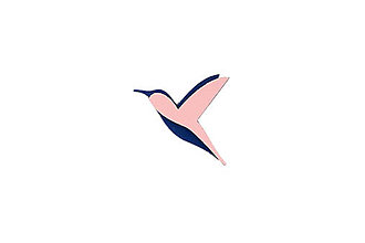 Brošne - Drevená brošňa Pink Hummingbird Brooch - 15592283_
