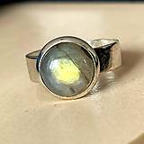 Prstene - ZĽAVA 50% Elegant Labradorite Ring / Prsteň s labradoritom N0002 - 15592176_