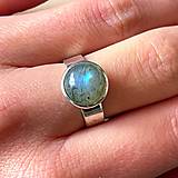Prstene - ZĽAVA 50% Elegant Labradorite Ring / Prsteň s labradoritom N0002 - 15592187_